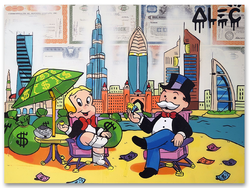 Richie and Monopoly Caviar on Dubai Beach