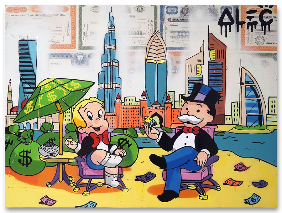 Richie and Monopoly Caviar on Dubai Beach