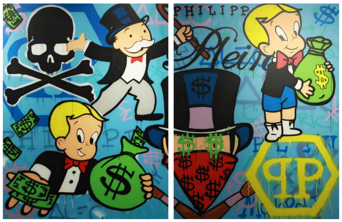 Monopoly Mask German Luxury Brand Diptych