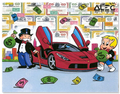 La Ferrari (specific car) # 3- 46x 60"