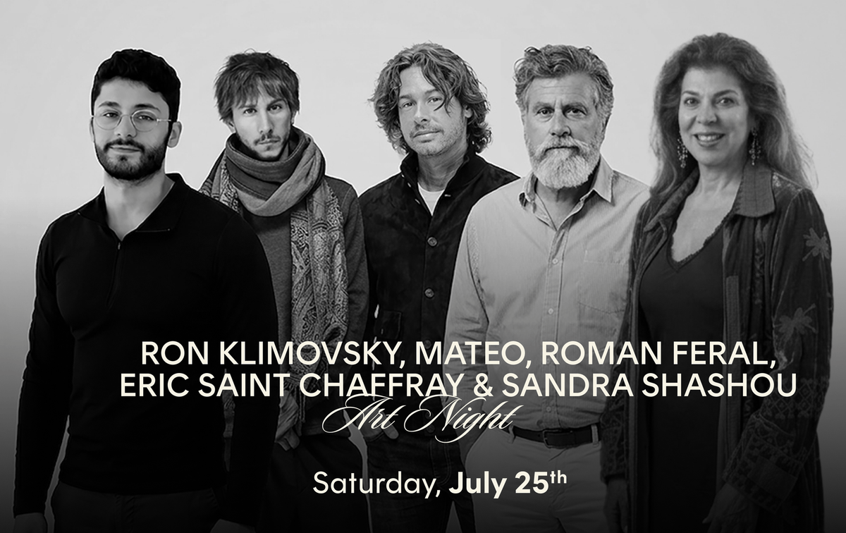 Art Night with Ron Klimovsky, Mateo, Eric Saint Chaffray, Roman Feral & Sandra Shashou